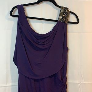 Badgley Mischka Purple Gown